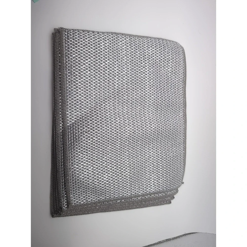 5Pack Kitchen Powerful Dishcloth Non-Scratch Silver Wire Cleaning Cloths Dishes
